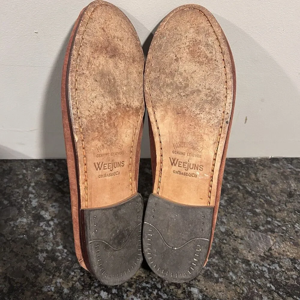 G.H. Bass Weejuns SV Suede Penny Loafers Women Size 11 Slip On Shoes